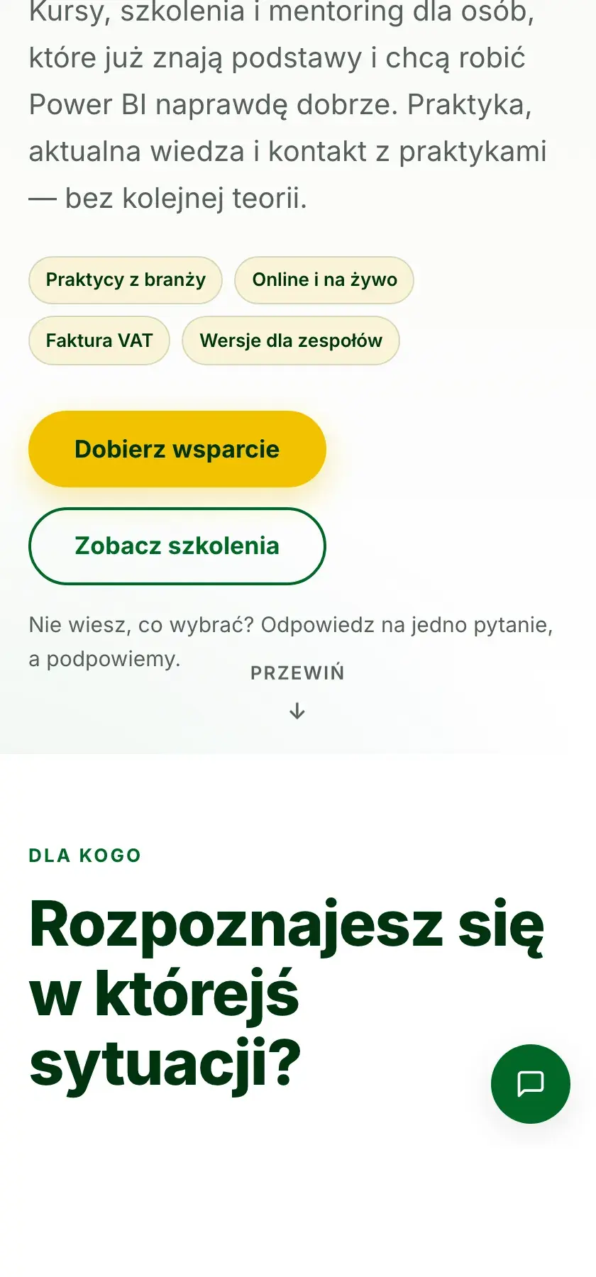 Wersja mobilna — wybór profilu działa kciukiem, bez zoomowania.
