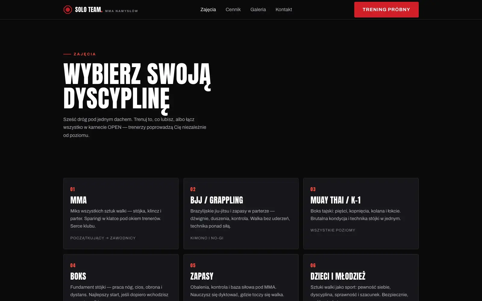 Landing page pod reklamy